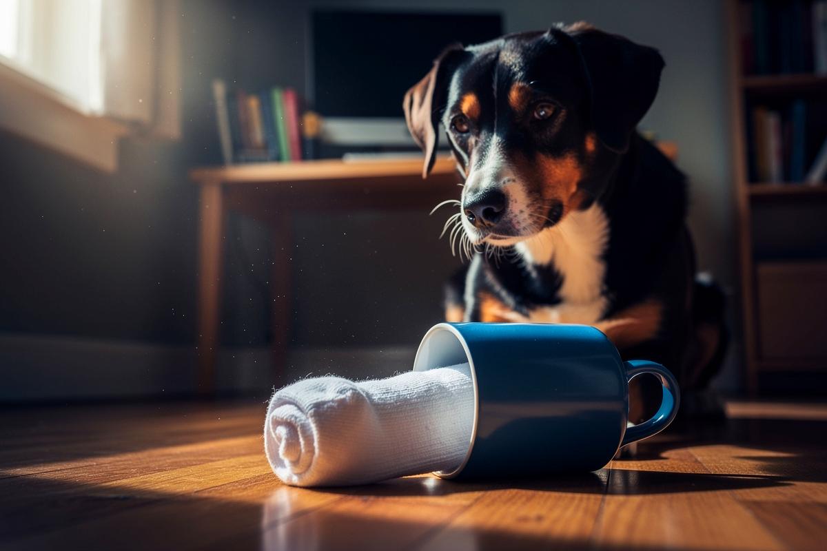 Doświadczeni trenerzy psów przysięgają na ukrywanie białych zabawek w kubku