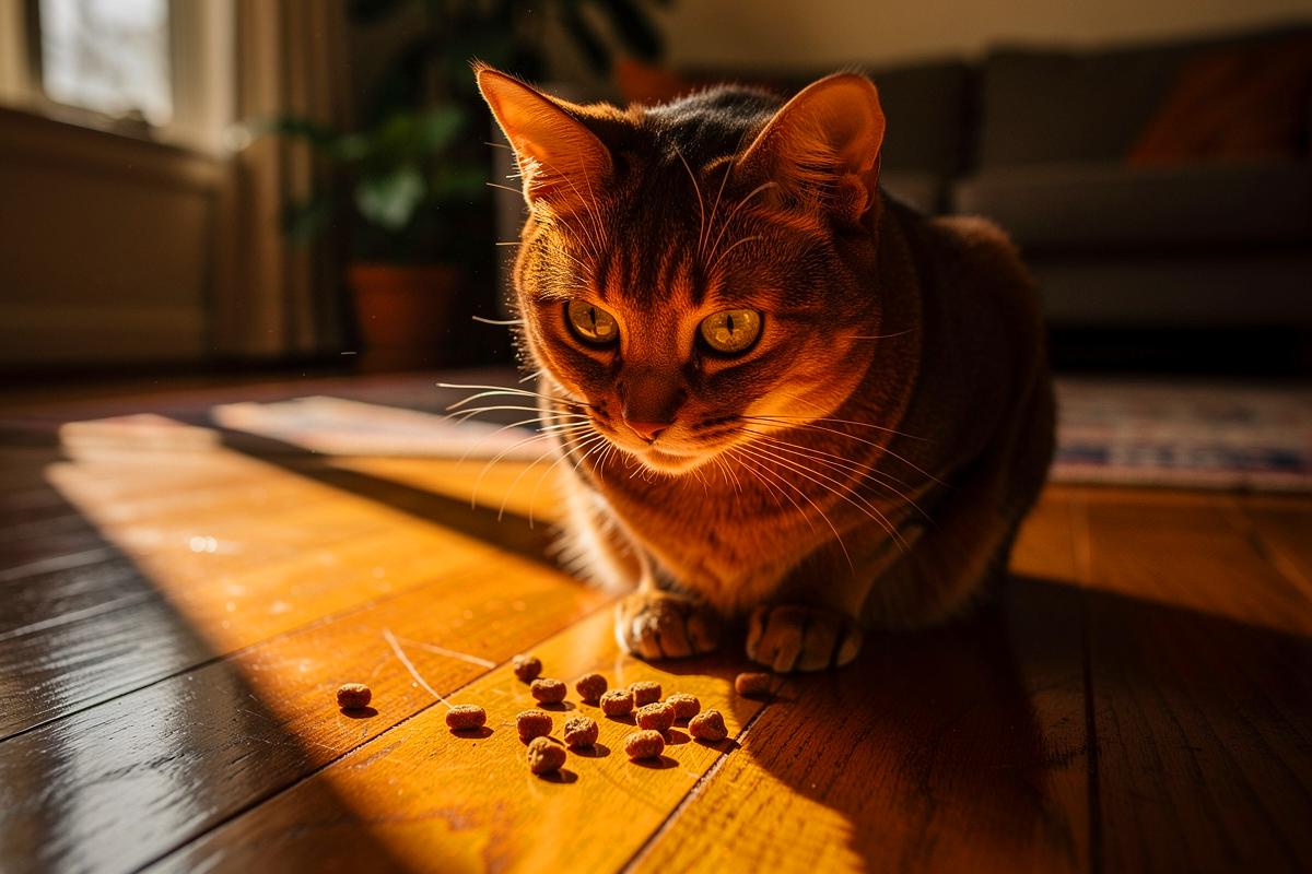 Właściciele kotów zaczynają wkładać okruchy na podłogę i to działa cuda, behawioryści wyjaśniają